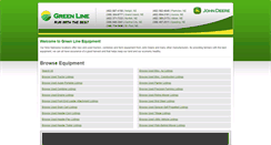 Desktop Screenshot of greenlineusedequipment.com