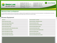 Tablet Screenshot of greenlineusedequipment.com